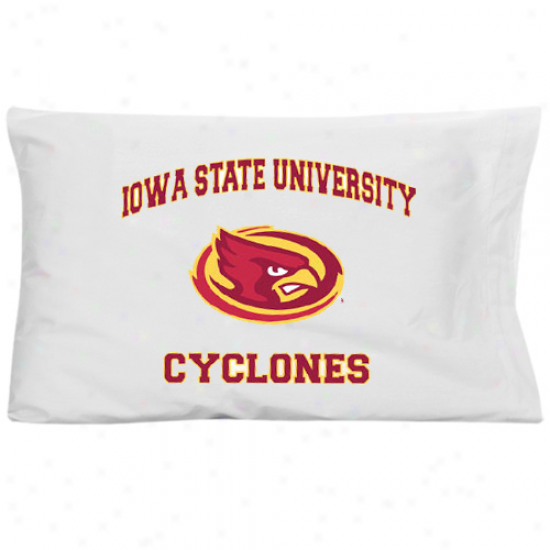 Iowa Pomp Cyclones White Traditional Piillow Case