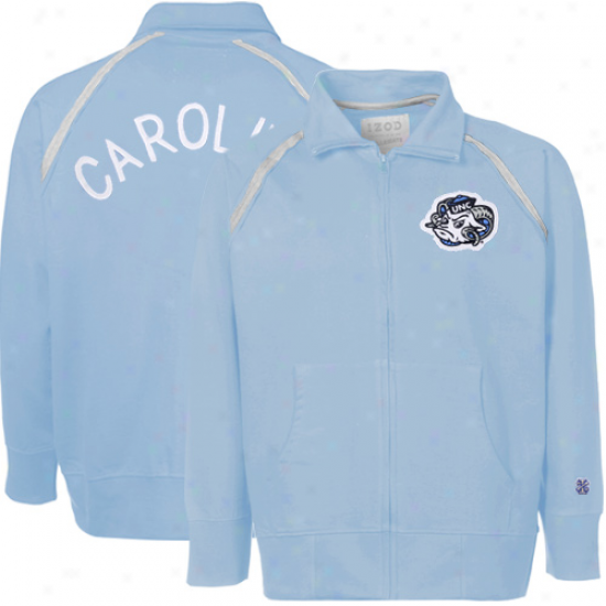 Izod North Carolina Tar Heels (unc) Carolina Dismal Distressed Full Zip Track Jacket