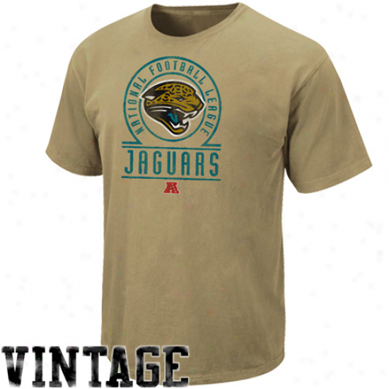 Jacksonfille Jaguars Pigment Dyed Vintage Stadium Wear Ii T-shirt - Gold
