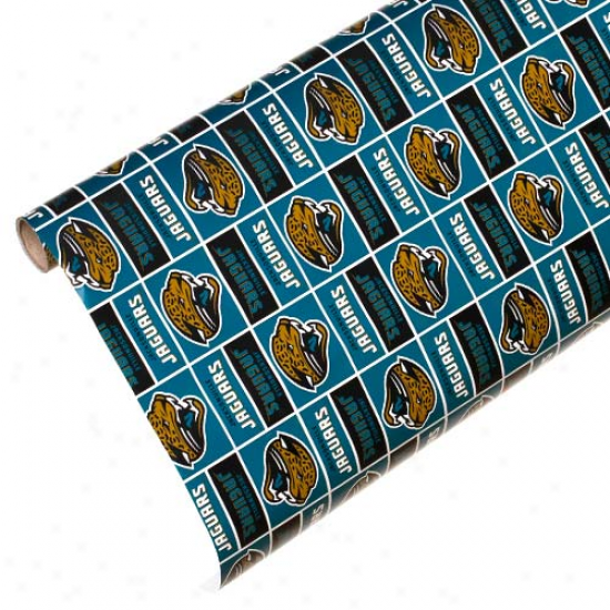 Jacksonville Jaguars Spirit Block Wrapping Paper