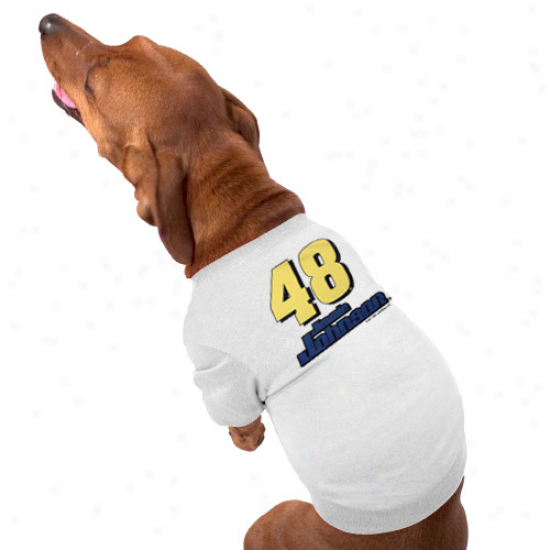 Jimmie Johnson Performance Pet T-sgirt - White