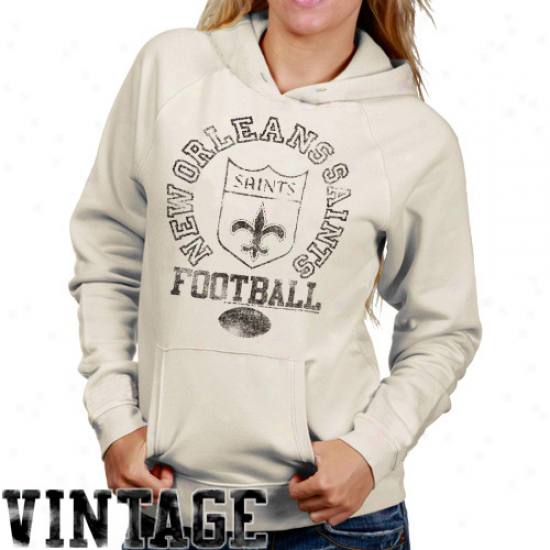 Junk Food New Orleans Saints Women's Triied And True Hoodie - Natural