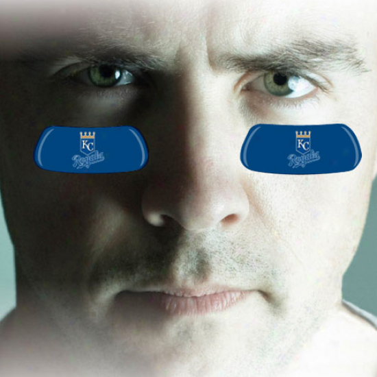 Kansas City Royals 2-pair Royal Blue Team-colored Eye Black Strips