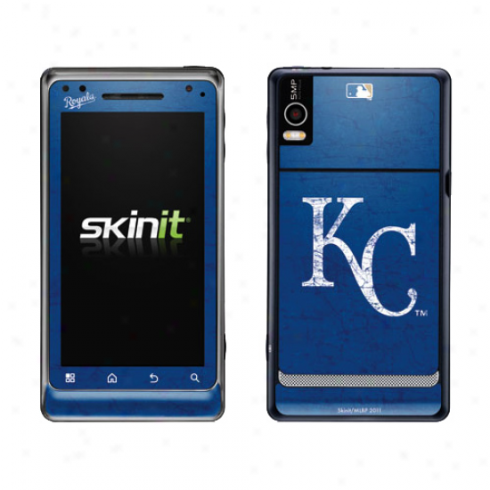 Kansas City Royals NavyB lue Droid 2 Distressed Skin