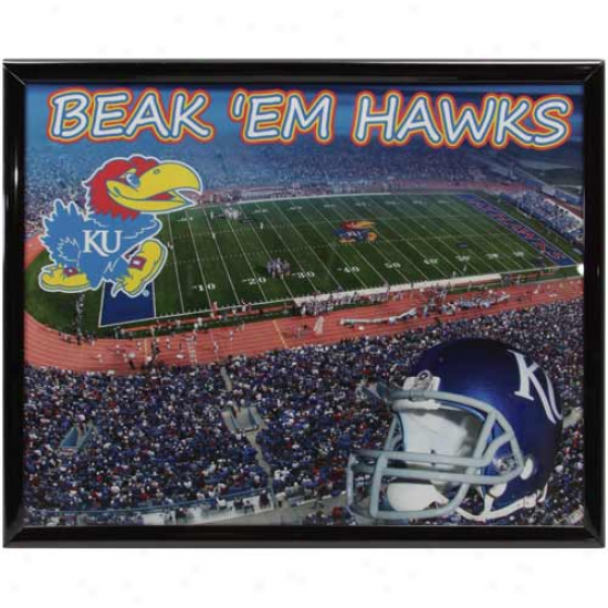 Kansas Jayhawks 8'' X 10'' Stadium Framed Phptograph