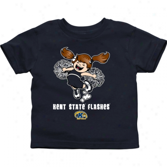 Kent State Golden Flashes Toddler Cheer Squad T-shirt - Navy Blue