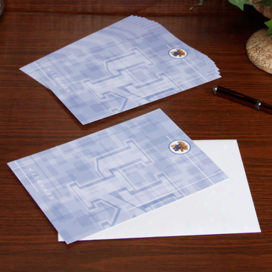 Kentucky Wildcats 10-pack Royal Blue Geometric Imprintables Card & Envelope Set