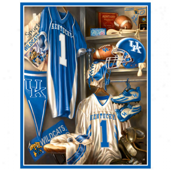 Kentucky Wildcats 48'' X 60'' Locker Room Fleece Blanket