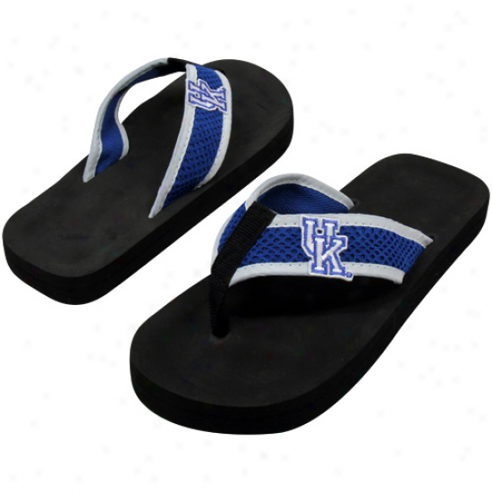 Kentucky Wildcats Unisex Basic Flip Flops - Black-royal Blue