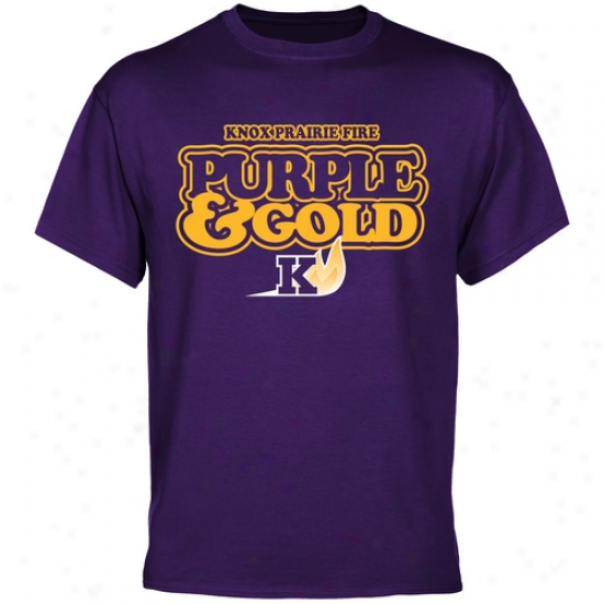 Knox College Prairie Fire Our Colors T-shirt - Purple