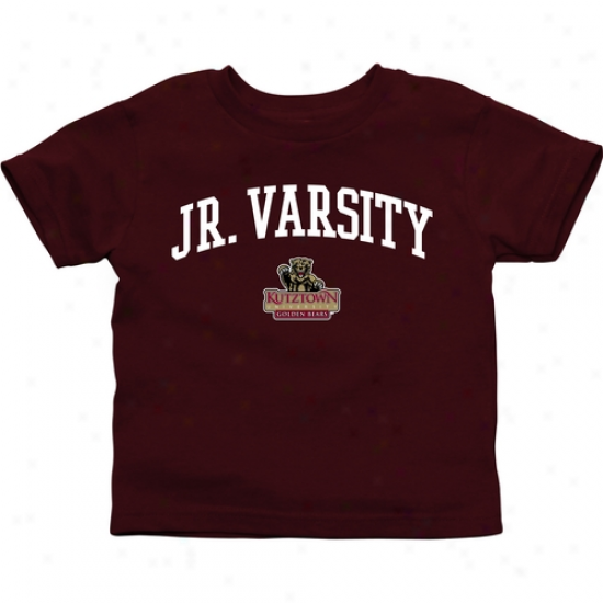 Kutztown Gllden Bears Ihfant Jr. Varsity T-shirt - Maroon