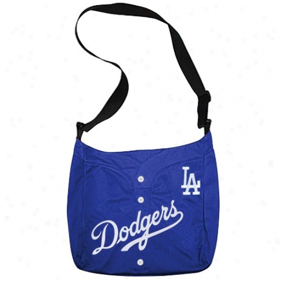 L.a. Dodgers Ladies Royal Blue Mvp Jersey Tote Bag