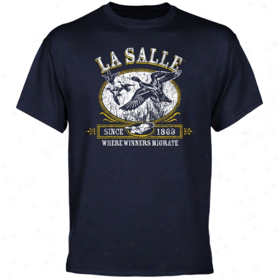 La Salle Explorers Winners Migrate T-shirt - Navy Blue