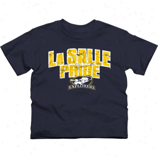 La Salle Explorers Youth State Pride T-shirt - Navy Blue