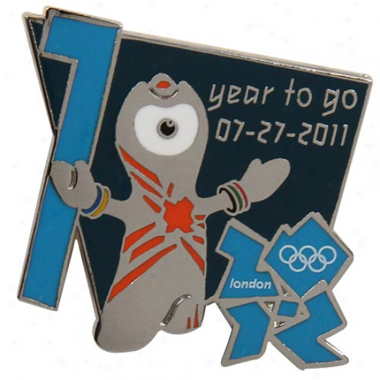 London 2012 Summer Olympics Wenlock 1 Year To Go Pin