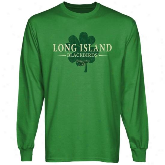 Long Island Blackbirds St. Paddy's Long Sleeve T-shirt - Green