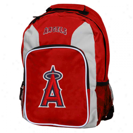 Los Angeles Angels Of Anaheim Red-gray Southpaw Backpack