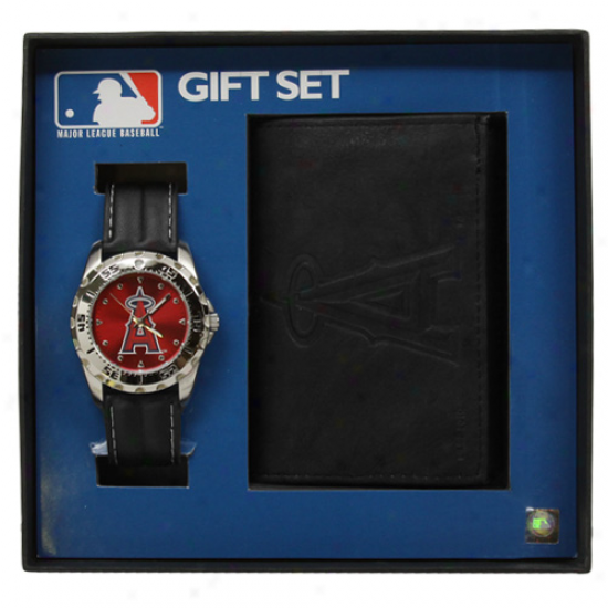 Los Angeles Angels Of Anaheim Watch & Wallet Gift Set