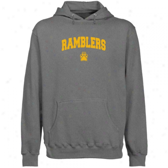 Loyola Chicago Ramblers Gunmetal Mascot Arch Lightweighg Pullover Hoody