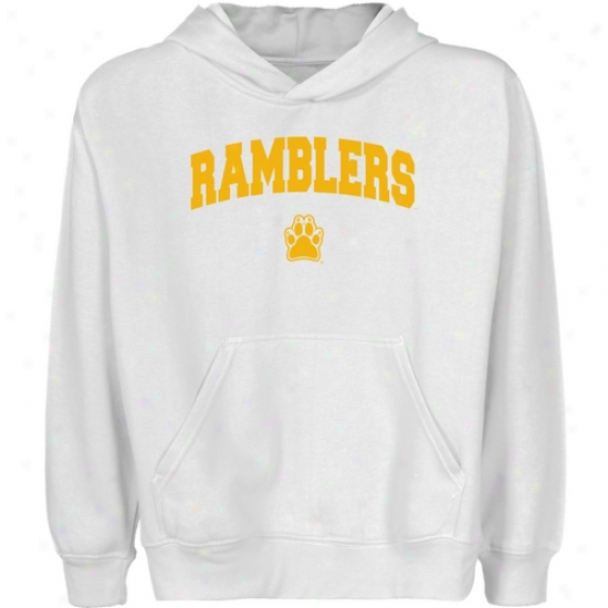 Loyola Chicago Ramblers Youth White Logo Arch Pullover Hoody