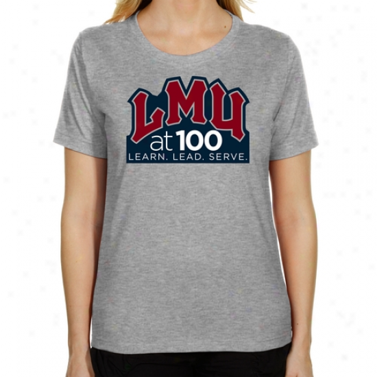 Loyola Marymount Lions Ladies At 100 Classic Fit T-shirt - Ash