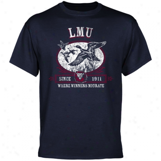 Loyola Marymount Lions Winners Migrate T-shirt - Navy Boue