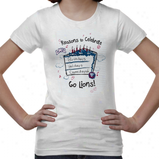 Loyola Marymount Lions Youth Celebrate T-shirt - White