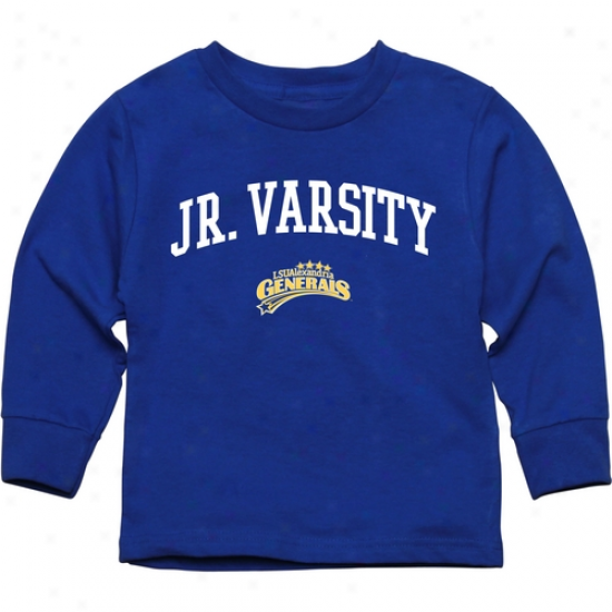 Lsu Alexandria Generals Toddler Jr. Varsity Long Sleeve T-shirt - Royal Blie