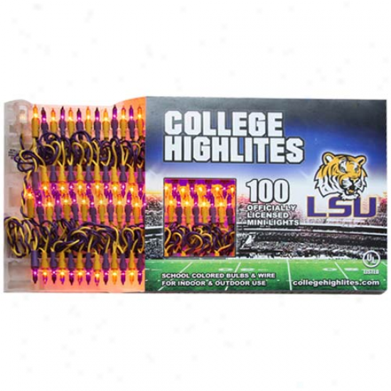 Lsu Tigers 100-ct. Team Color Mini Lights