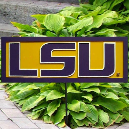 Lsu Tigers 12.5'' X 4.5'' Garden Sign