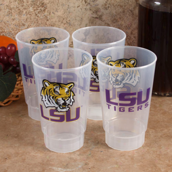 Lsu Tigers 4 Gang 16oz. Plastic Cups