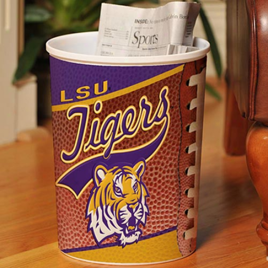 Lsu Tigers Plastic Football Wastebasket