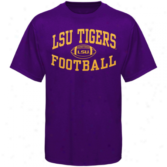 Lsu Tigers Reversal Football T-shirt - Purple