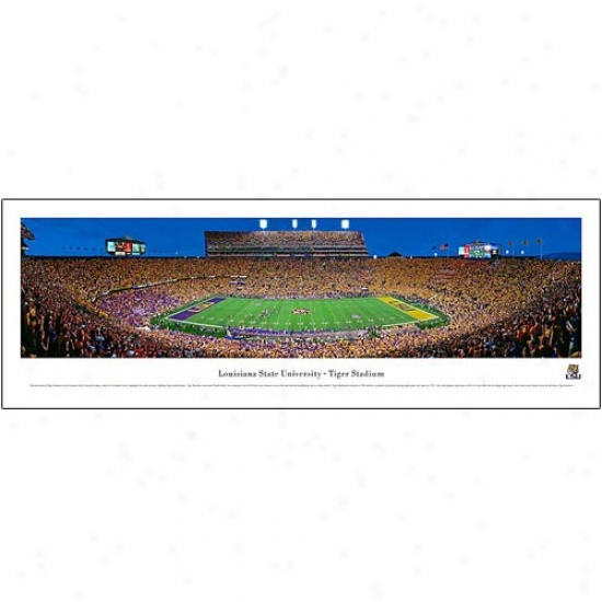 Lsu Tigers Tiger Stadium 13.5 '' X 40'' Panoramic Print