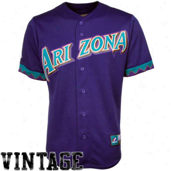 Majestic Arizona Diamondbacks Cooperstown Throwback Jsrsey - Purple