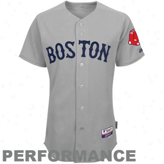 Majestic Boston Red Sox Authentic On-field Performance Jersey - Gray