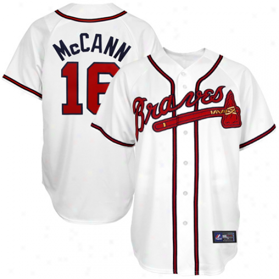 Splendid Brian Mccann Atlanta Braves Ladies Autograph copy Jersey - White