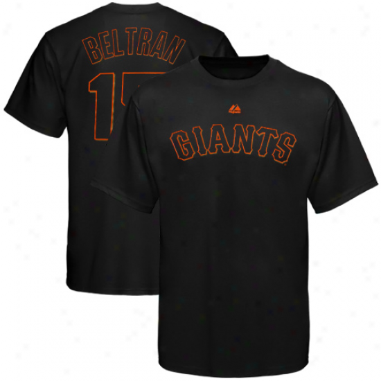 Majestci Carlos Beltran San Francisco Giants Youth Name & Number T-shirt - Black