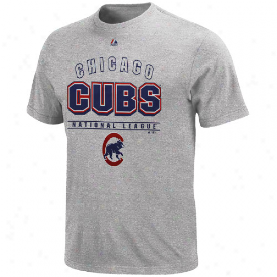 Majestic Chicago Cubs Opposing T-shirt - Ash