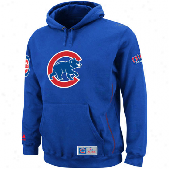 Majestic Chicago Cubs Royal Blue Be Proud Pullover Fleece Hoodie Sweatshirt