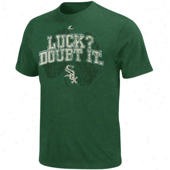 Majestic Chicago White Sox Four Leaf Luck T-shirt - Kelly Green