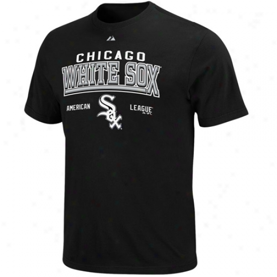 Majestic Chicaggo White Sox Youth Black Built Legacy T-shirt