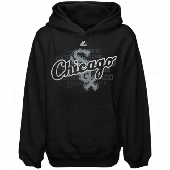 Majestic Chicago Pale Sox Boy Game Day Ardor Hoodie - Black