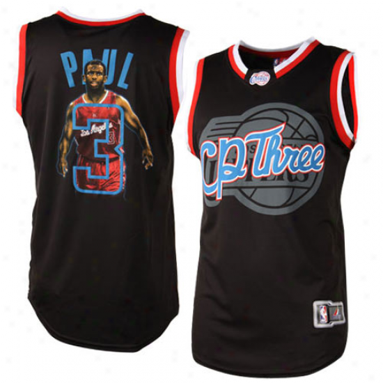 Majestic Chris Paul Los Angeles Clippers Notorious Fashion Jersey - Black