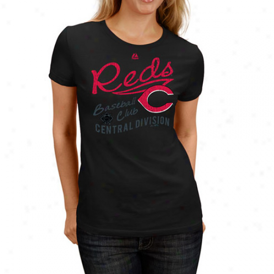 Majestic Cincinnati Reds Firestorm T-shirt - Black