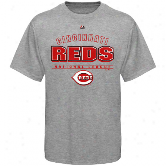 Majestic Cincinnati Redss Opponent T-shirt - Ash