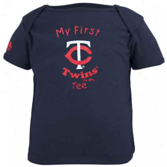 Majestic Minnesota Twins Infant My First Tee T-shirt - Navy Blue