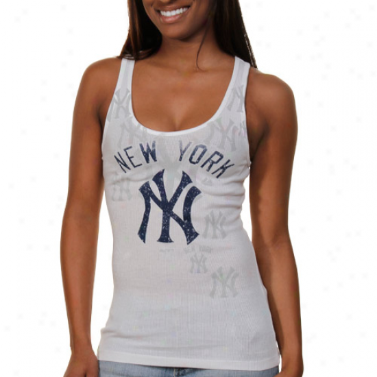 Splendid New York Yankees Ladies Defining Tank Top - White