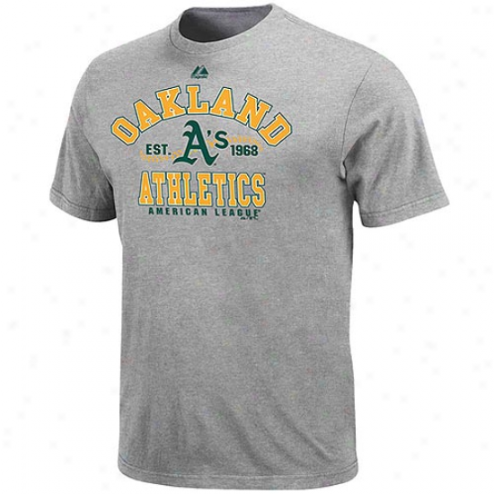 Majestic Oakland Athletics Ash Dial It Up T-shirt