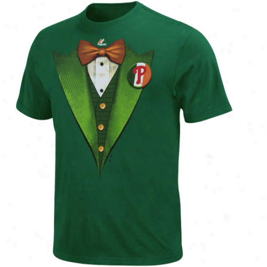 Majestic Philadelphia Phillies Celtic Captain T-shirt - Green